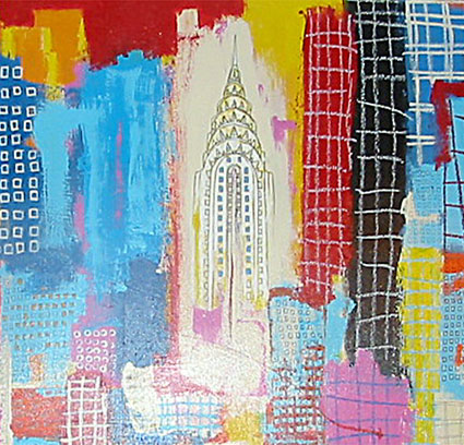 manhattan skyline 2 close up